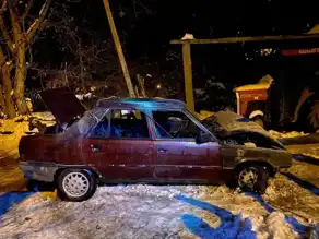 Karabük'te Park Halindeki Araçta Yangın