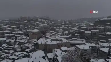 Tarihi Şehir Beyaz Örtüyle Kaplandı