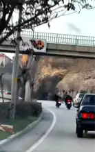 Karabük'te Tehlikeli Motosiklet Şovları!