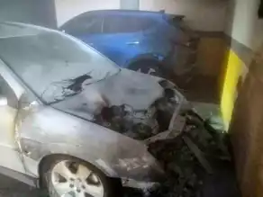 İlçede Otoparkta Yangın!